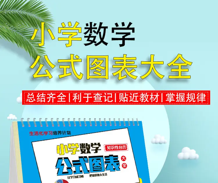 Primary School Math Chinese Formula Desk Calendar with Speed Algorithm — feature 1