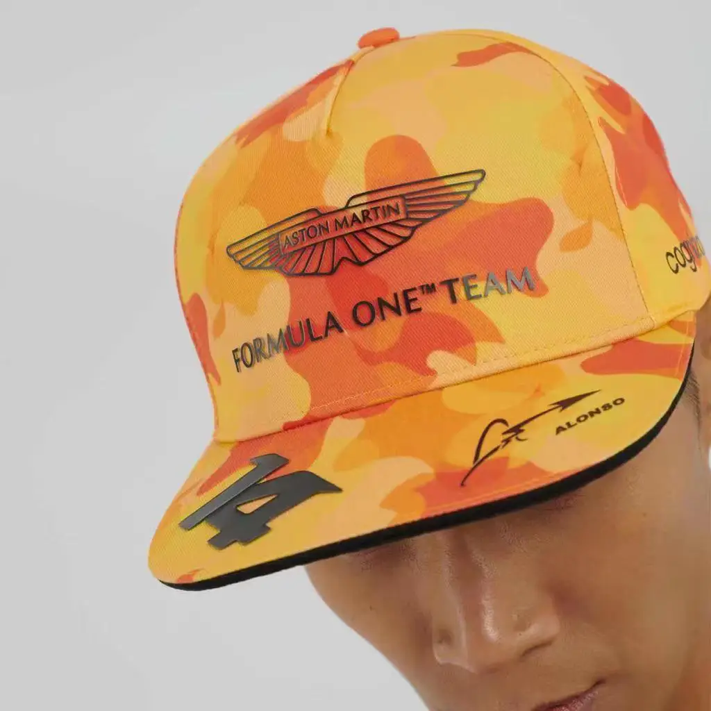 Cross-border new F1 racing season hat new fan color Aston Martin baseball cap McLaren sea Flat Brim Hat — feature 3