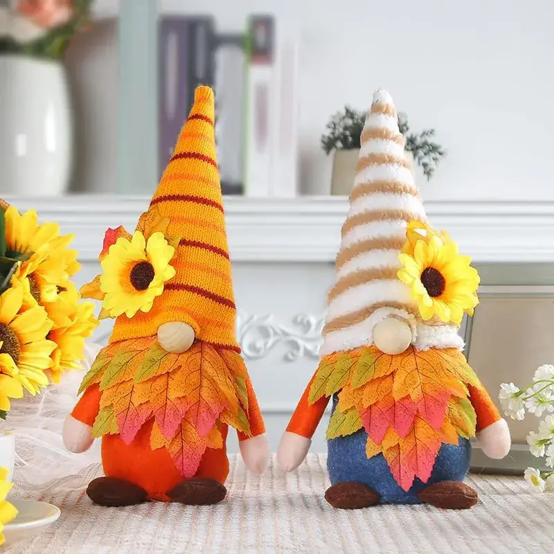 Plush Sunflower Rudolph Doll for Gift or Decor - Image 4