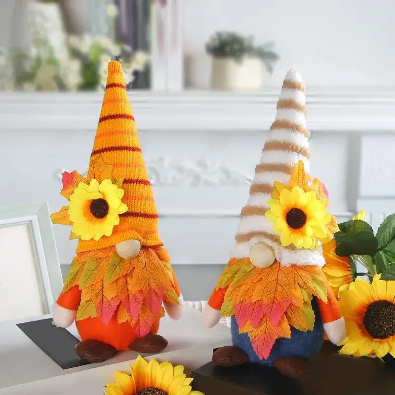 Plush Sunflower Rudolph Doll for Gift or Decor - Image 5