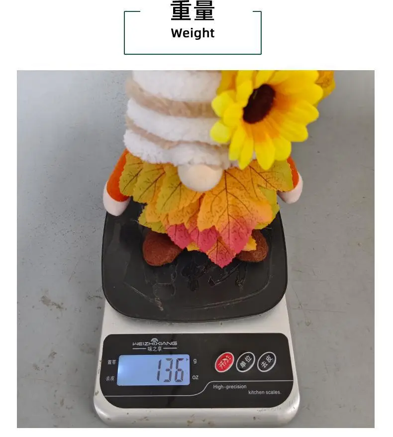 Plush Sunflower Rudolph Doll for Gift or Decor — feature 15