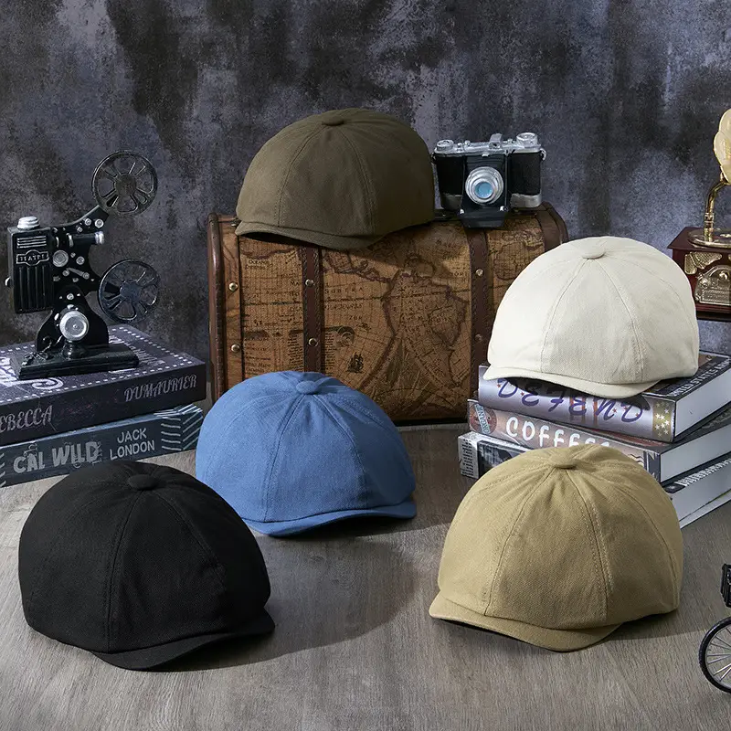Blue Korean Style Peaked Cap for Men - Image 16