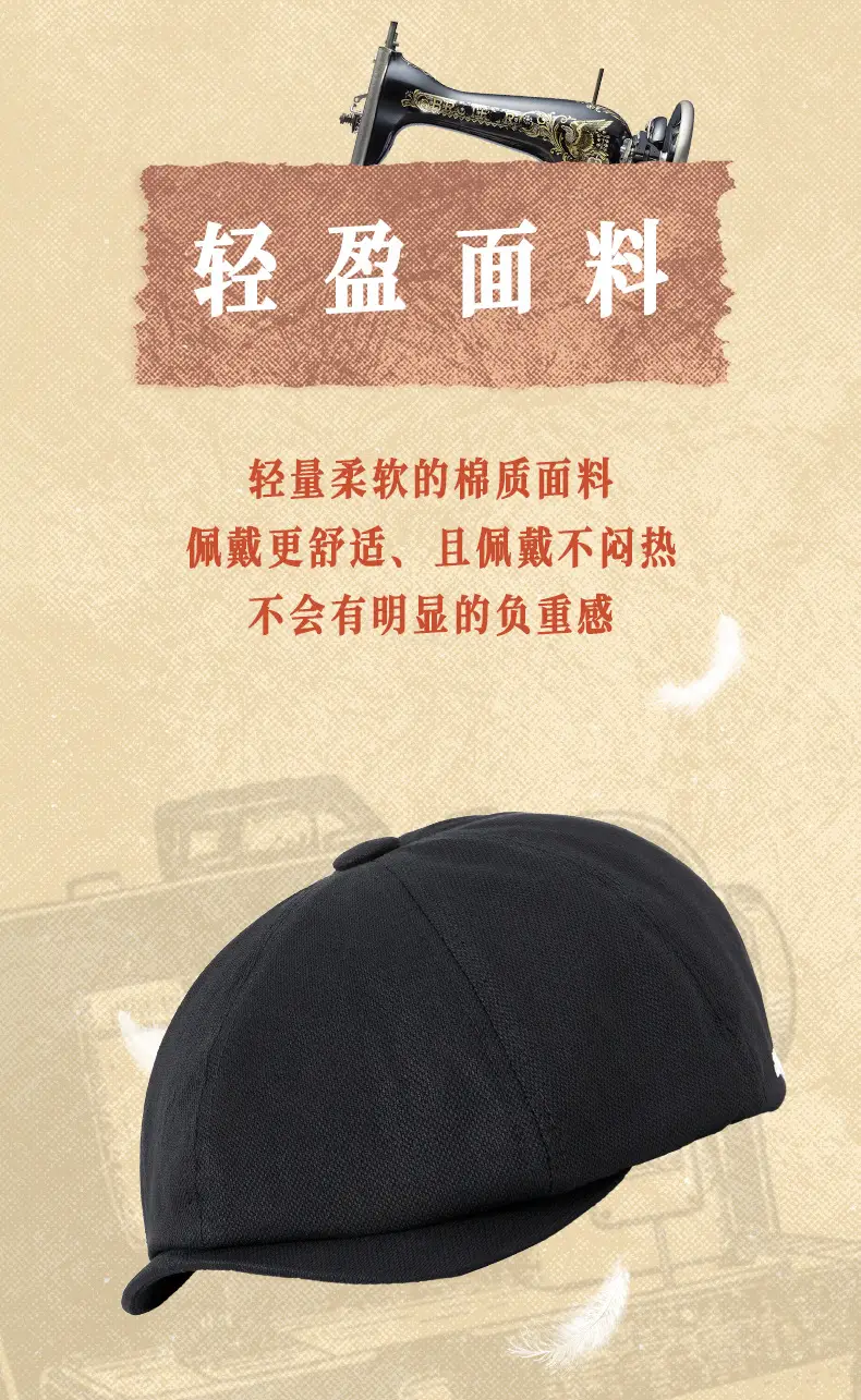Blue Korean Style Peaked Cap for Men — feature 13