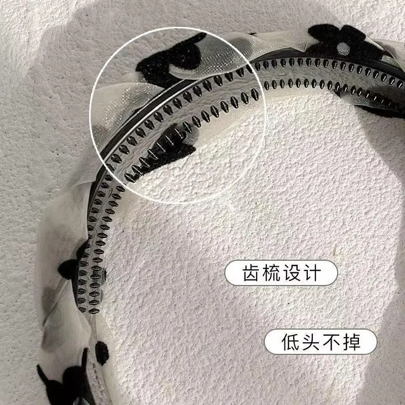 Non-Slip Twist Braid Headband with Floral Design - Image 6