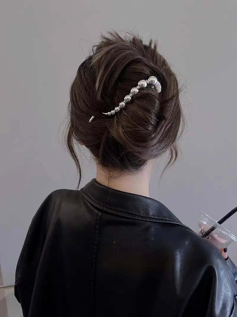 Zinc Alloy Pearl Beads Hair Clip for Women — feature 1
