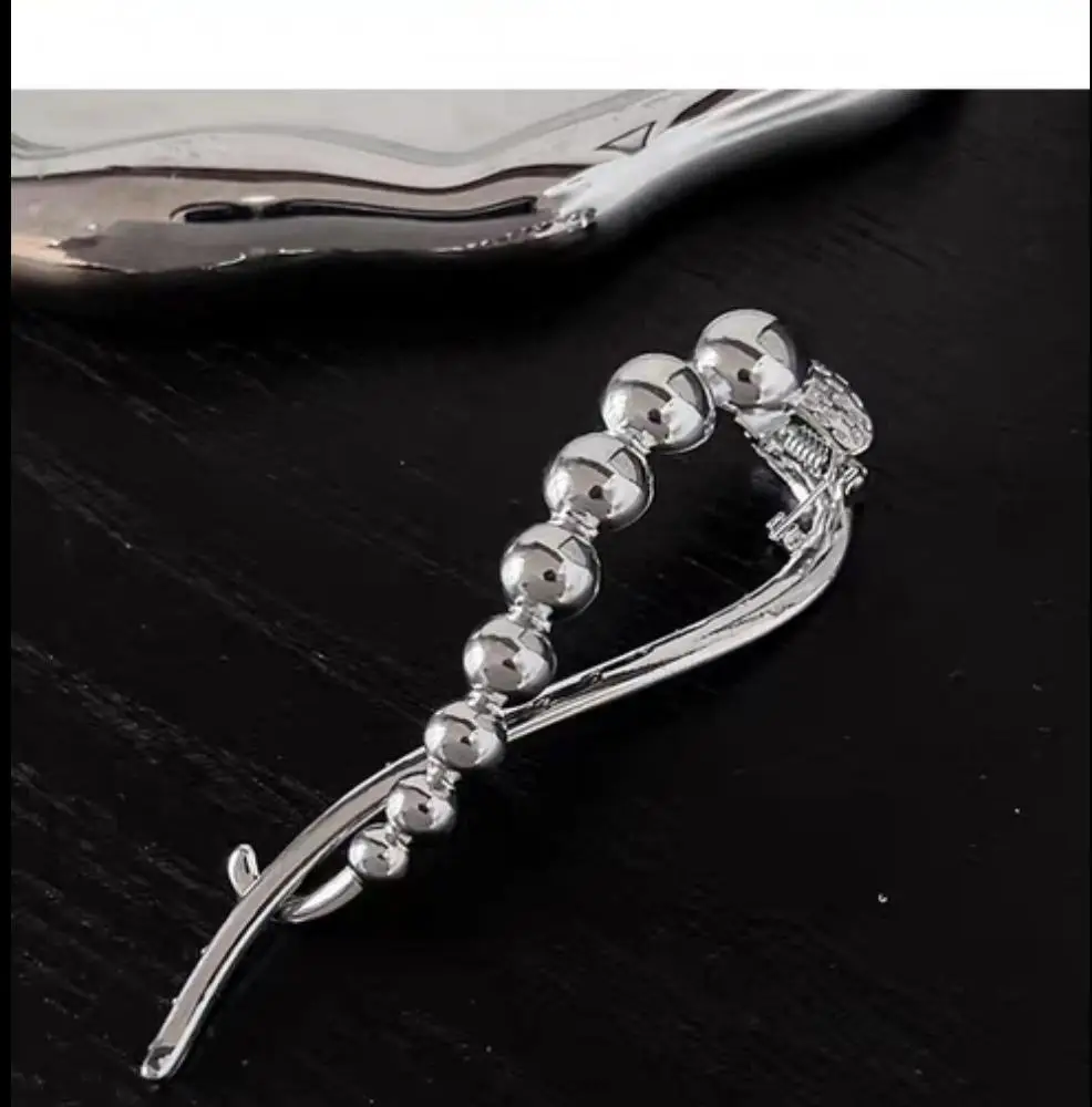 Zinc Alloy Pearl Beads Hair Clip for Women — feature 9