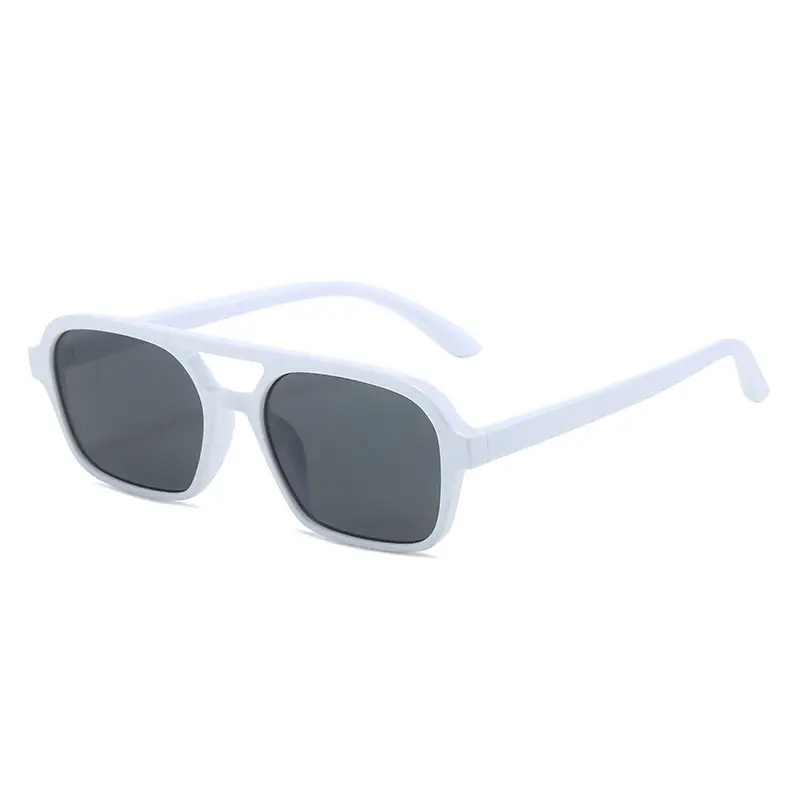 Red Square Flat Sunglasses for Men Women