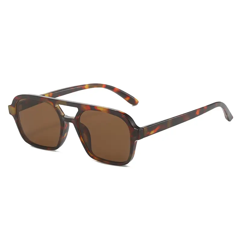 Red Square Flat Sunglasses for Men Women