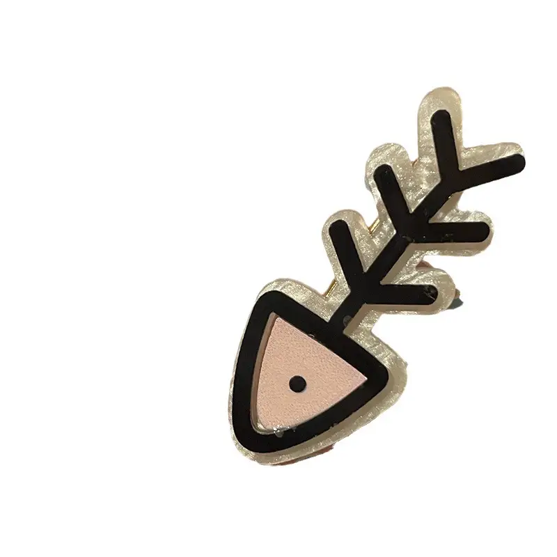 Japanese Style Cute Fish Bone Hairpin Clip for Girls