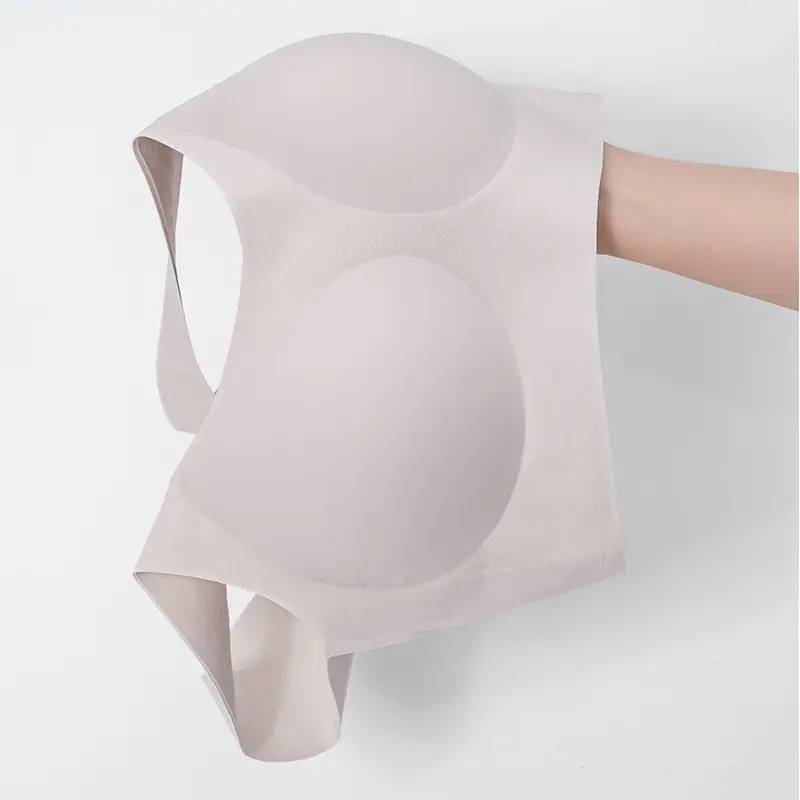 2025 New Black Technology Liquid Soft Support Underwear Women's Big Breast Revealing Small No Wires Beautiful Back Seamless Fixed Cup Bra