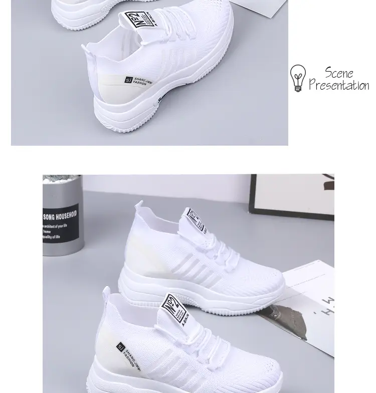 Women's White Fly-Knit Casual Shoes 2025 โ feature 12