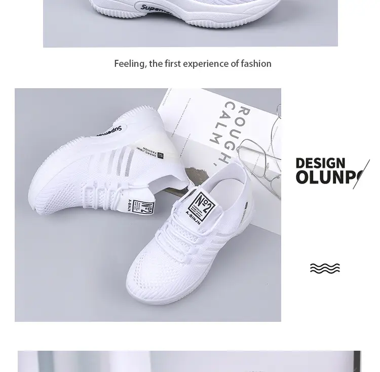 Women's White Fly-Knit Casual Shoes 2025 โ feature 13