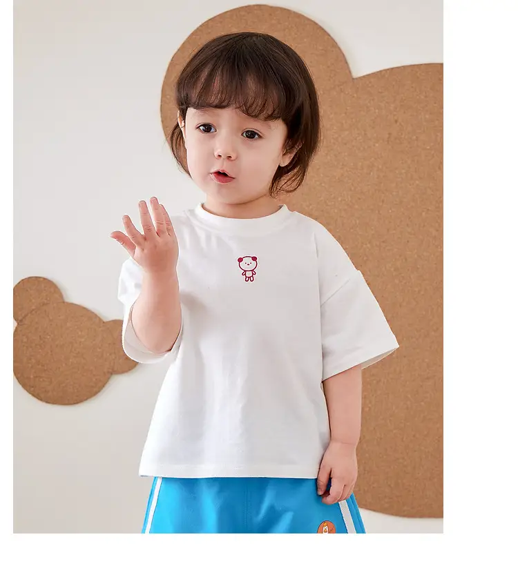 Boys Striped T-Shirt & Pants Set Blue Cotton Summer — feature 22