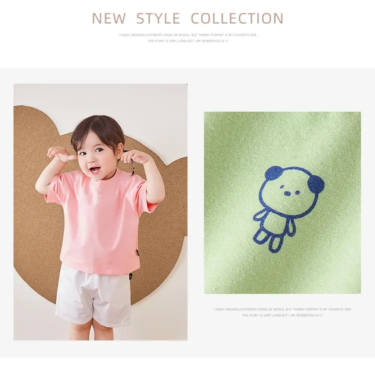 Boys Striped T-Shirt & Pants Set Blue Cotton Summer — feature 5