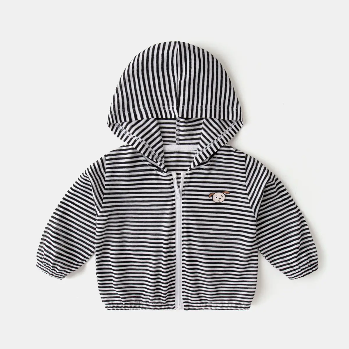 Boys Striped T-Shirt & Pants Set Blue Cotton Summer - Image 9