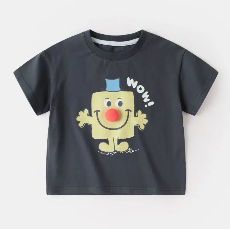 Boys Striped T-Shirt & Pants Set Blue Cotton Summer - Image 2