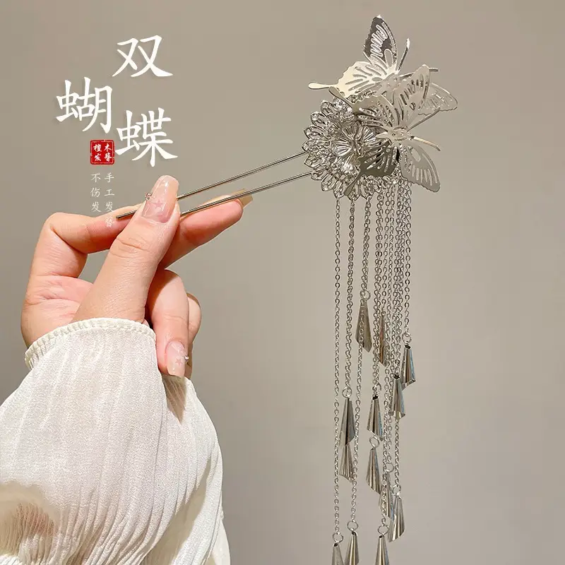Antique Flower Hairpin for Girls Daily Use — feature 15