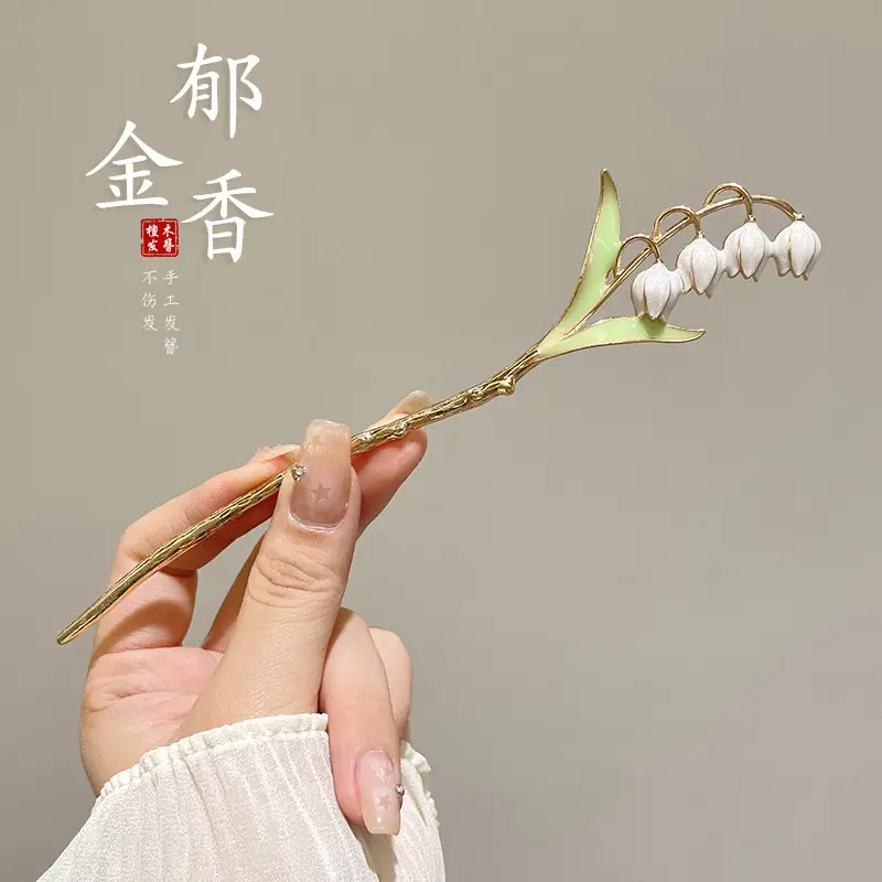 Antique Flower Hairpin for Girls Daily Use - Image 105