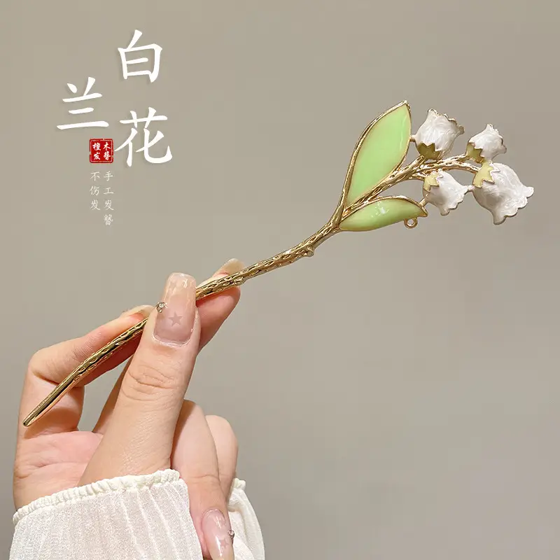Antique Flower Hairpin for Girls Daily Use - Image 107