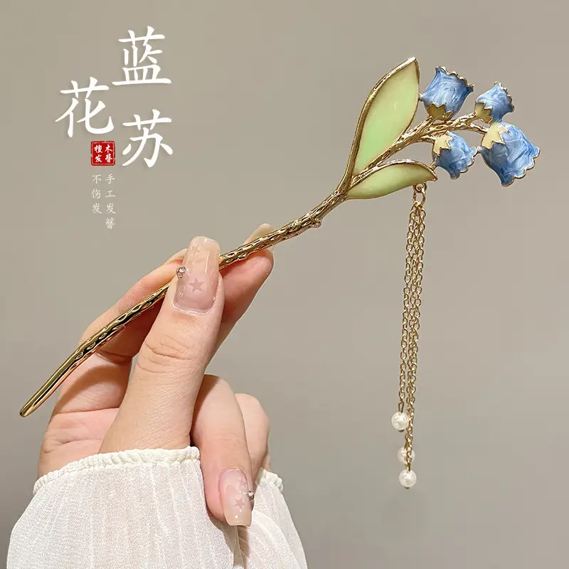 Antique Flower Hairpin for Girls Daily Use - Image 110