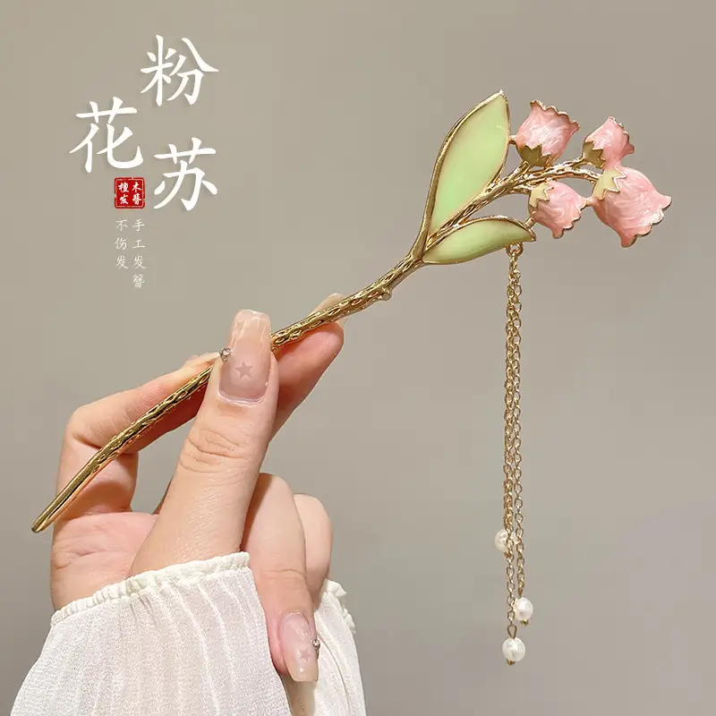 Antique Flower Hairpin for Girls Daily Use - Image 111