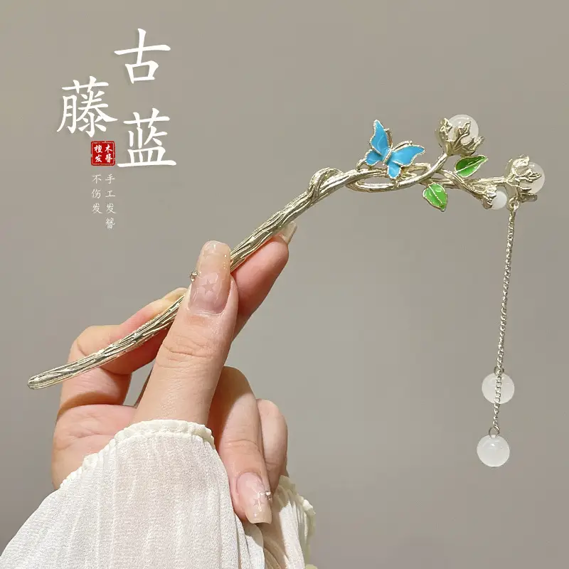 Antique Flower Hairpin for Girls Daily Use - Image 127