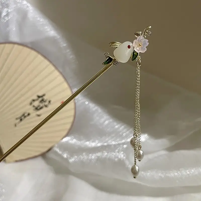 Antique Flower Hairpin for Girls Daily Use - Image 163