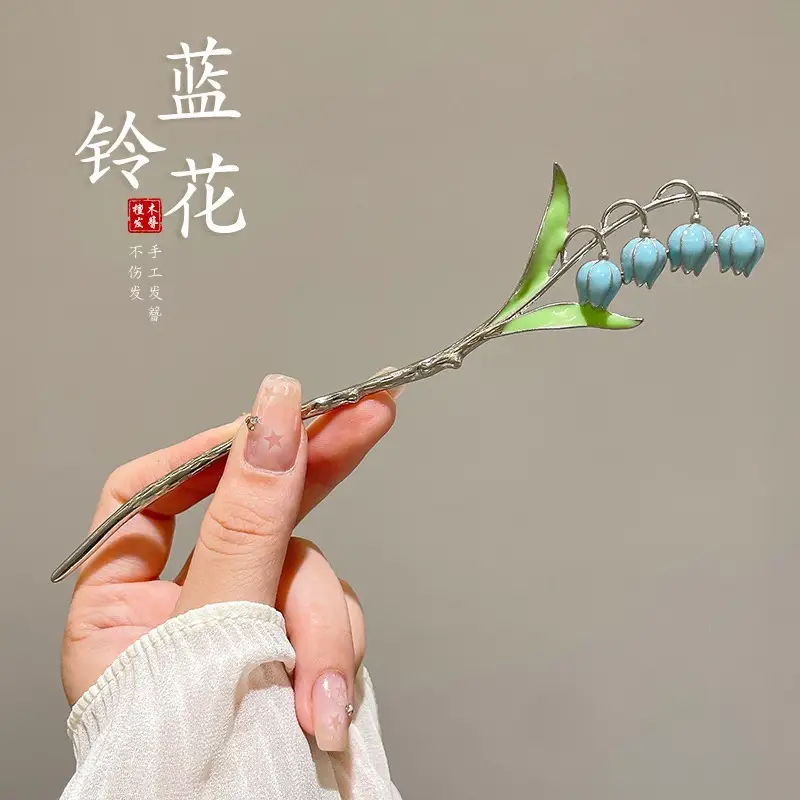 Antique Flower Hairpin for Girls Daily Use - Image 23