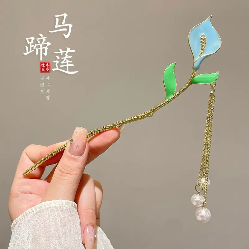 Antique Flower Hairpin for Girls Daily Use - Image 26