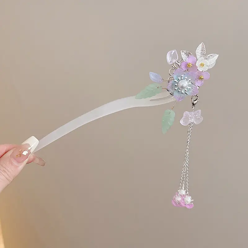 Antique Flower Hairpin for Girls Daily Use - Image 29
