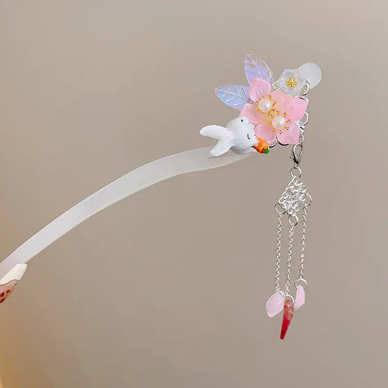 Antique Flower Hairpin for Girls Daily Use - Image 30