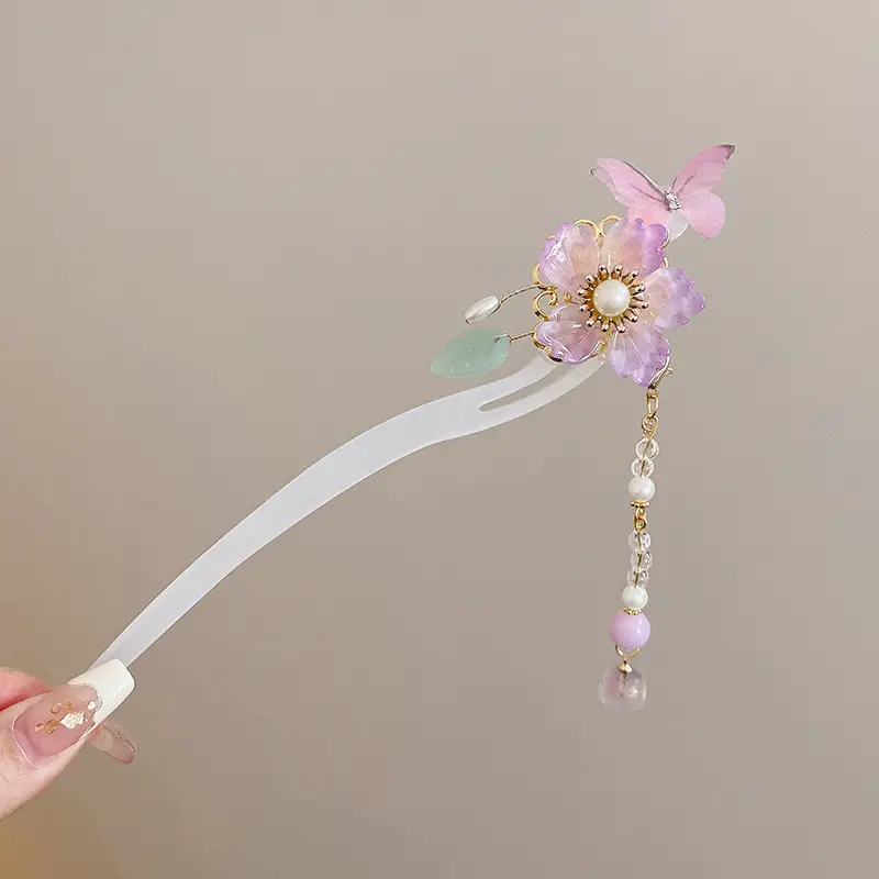Antique Flower Hairpin for Girls Daily Use - Image 31