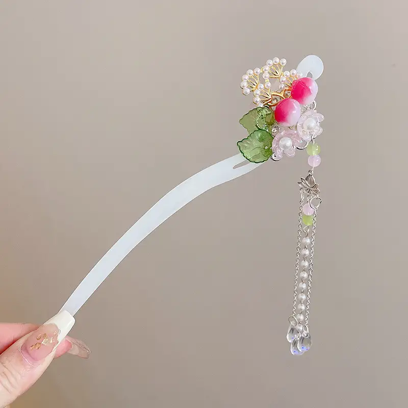 Antique Flower Hairpin for Girls Daily Use - Image 33