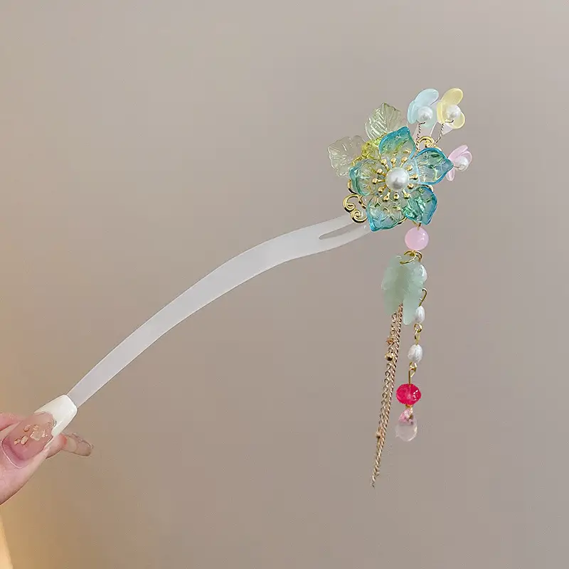 Antique Flower Hairpin for Girls Daily Use - Image 35