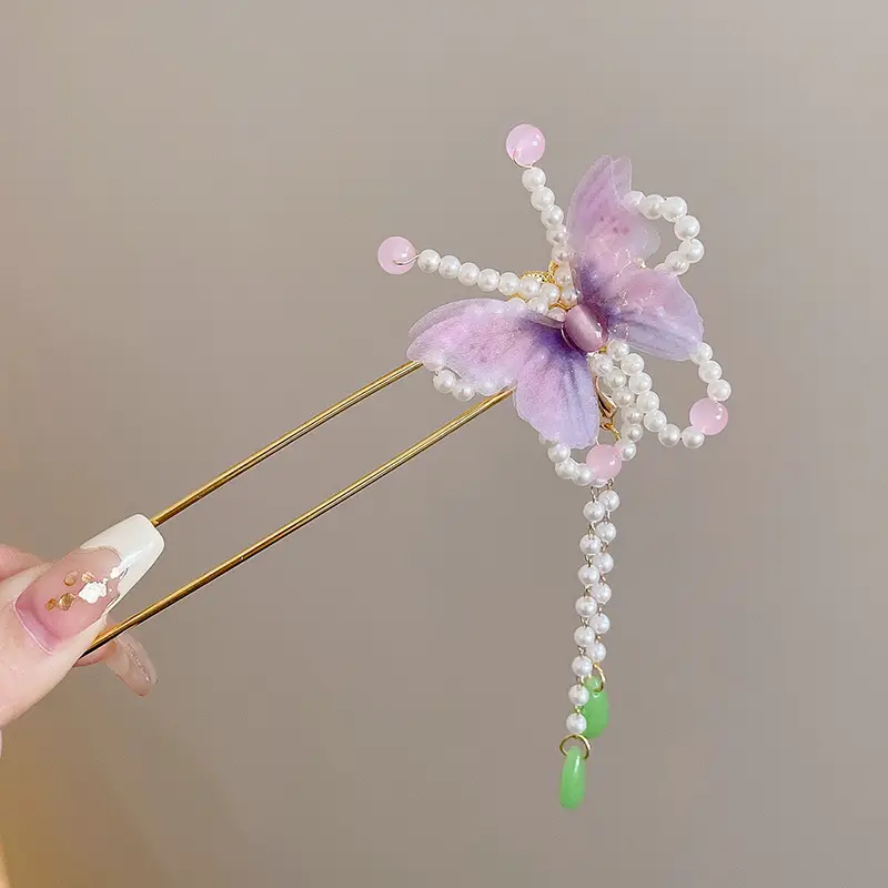 Antique Flower Hairpin for Girls Daily Use - Image 40