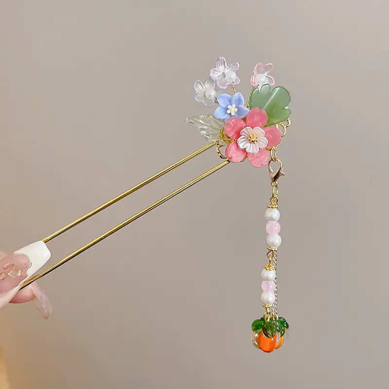 Antique Flower Hairpin for Girls Daily Use - Image 41