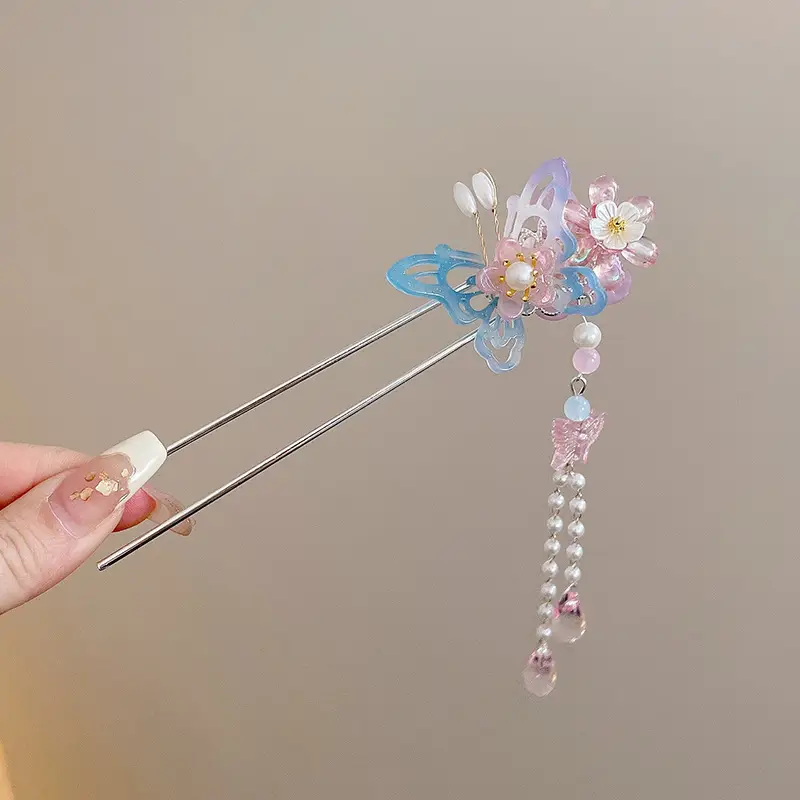 Antique Flower Hairpin for Girls Daily Use - Image 42