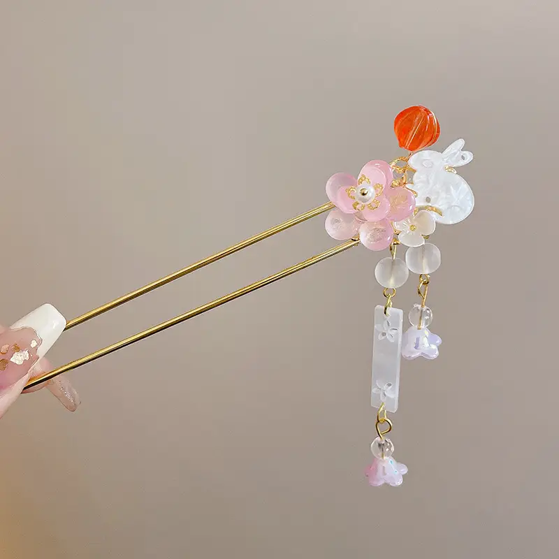 Antique Flower Hairpin for Girls Daily Use - Image 45