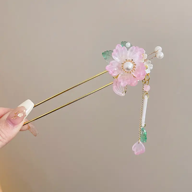 Antique Flower Hairpin for Girls Daily Use - Image 46