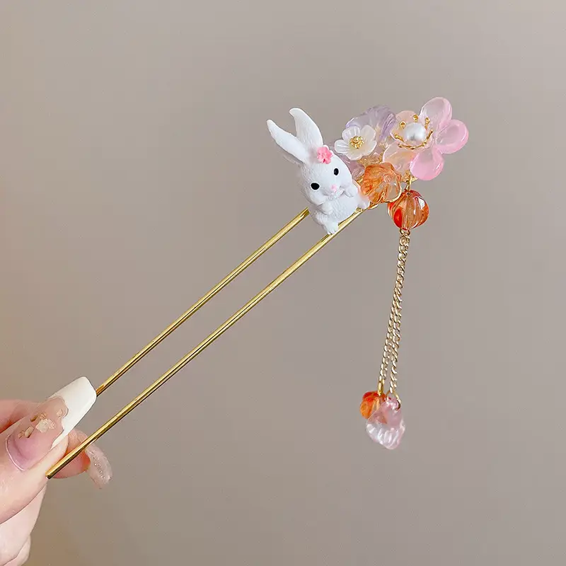 Antique Flower Hairpin for Girls Daily Use - Image 48
