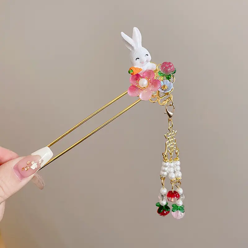 Antique Flower Hairpin for Girls Daily Use - Image 49