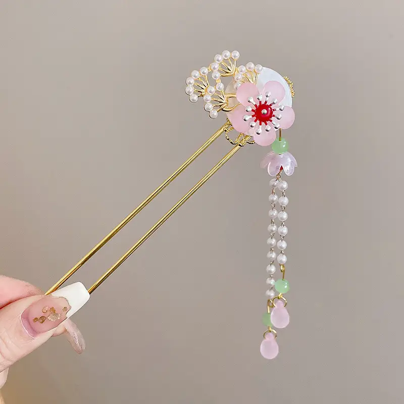 Antique Flower Hairpin for Girls Daily Use - Image 50