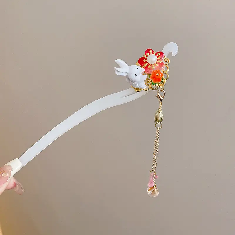 Antique Flower Hairpin for Girls Daily Use - Image 51