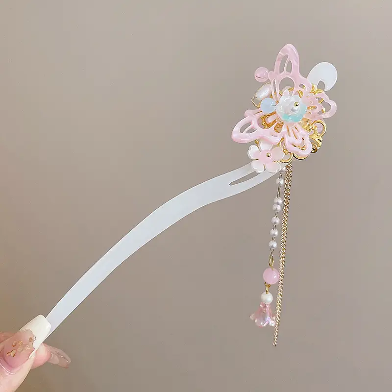 Antique Flower Hairpin for Girls Daily Use - Image 52