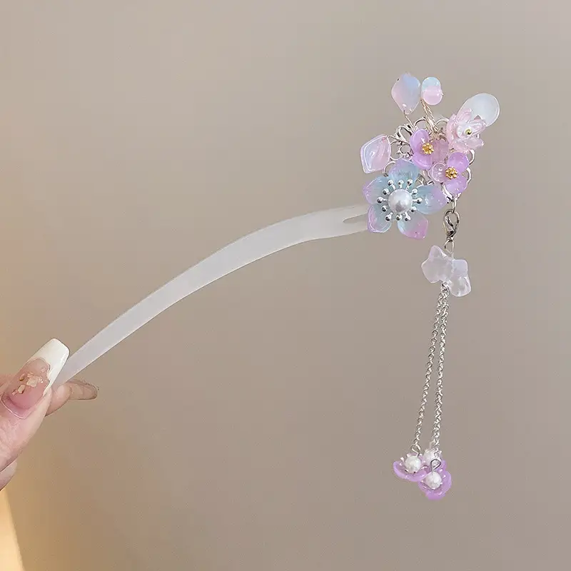 Antique Flower Hairpin for Girls Daily Use - Image 55