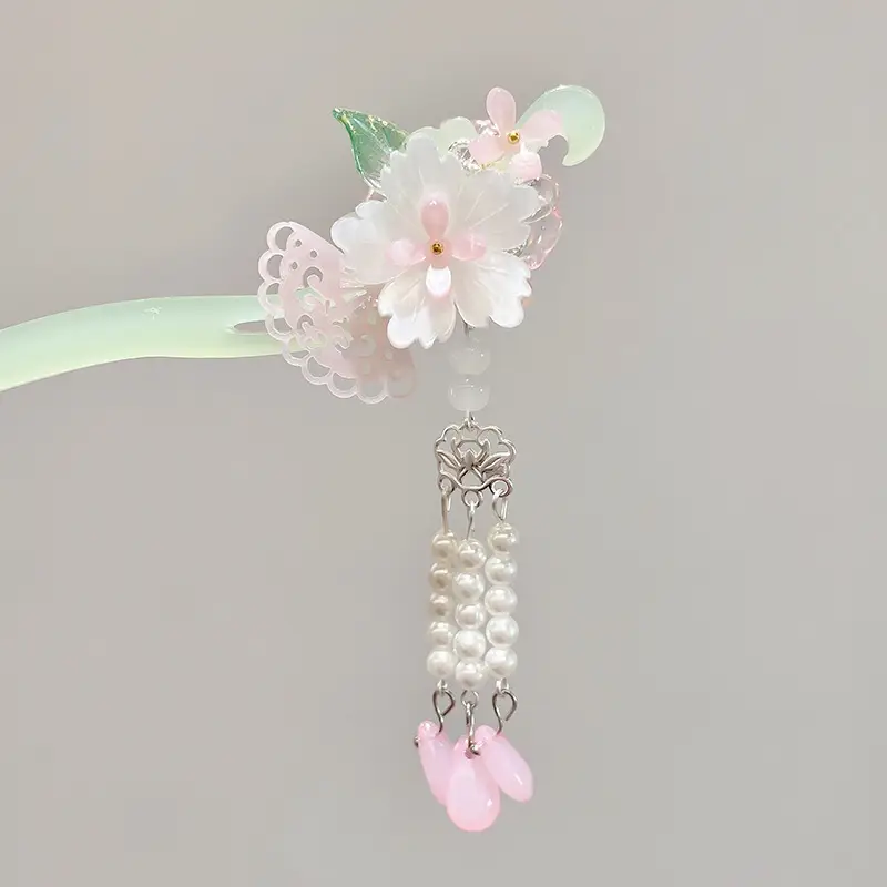 Antique Flower Hairpin for Girls Daily Use - Image 56