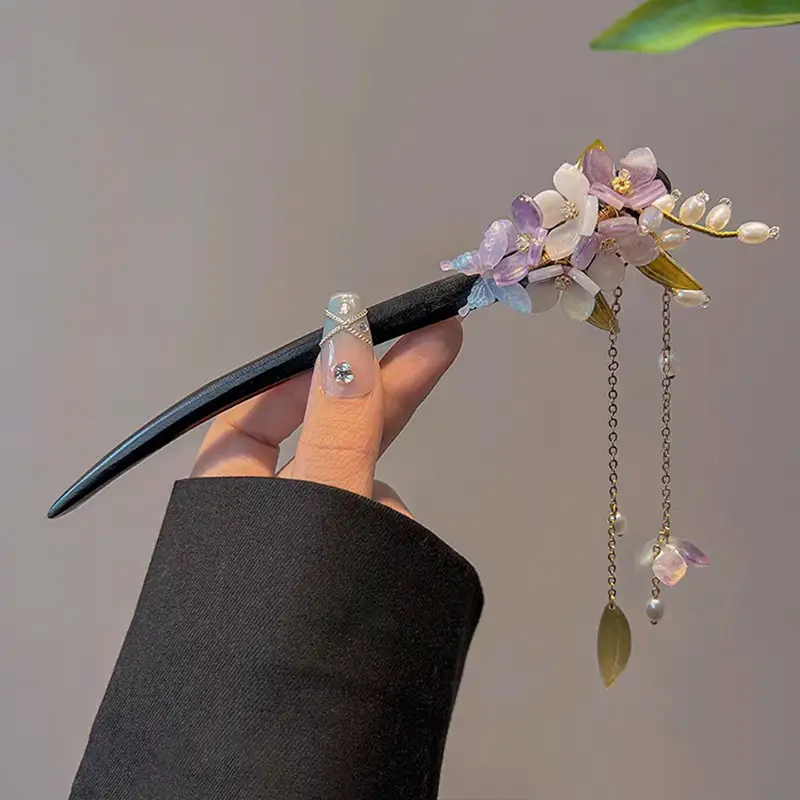 Antique Flower Hairpin for Girls Daily Use - Image 93