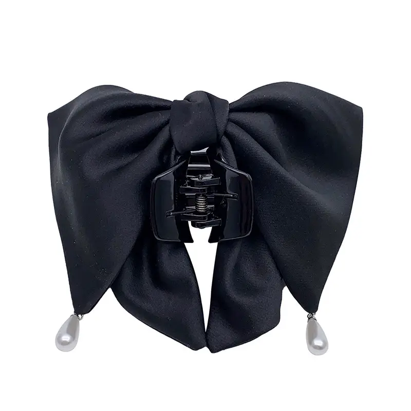 Princess Bow Hair Clip for Women with Sateen Ribbon - Image 31