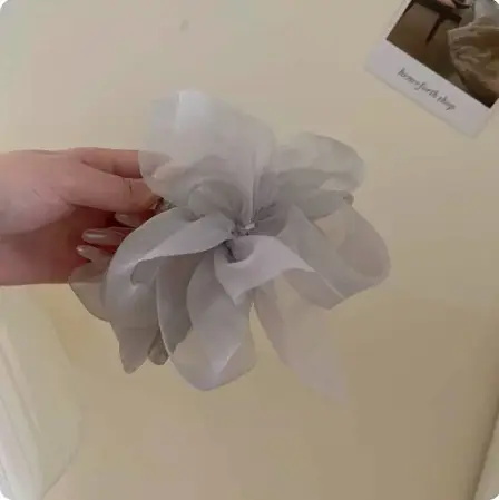 Princess Bow Hair Clip for Women with Sateen Ribbon - Image 10
