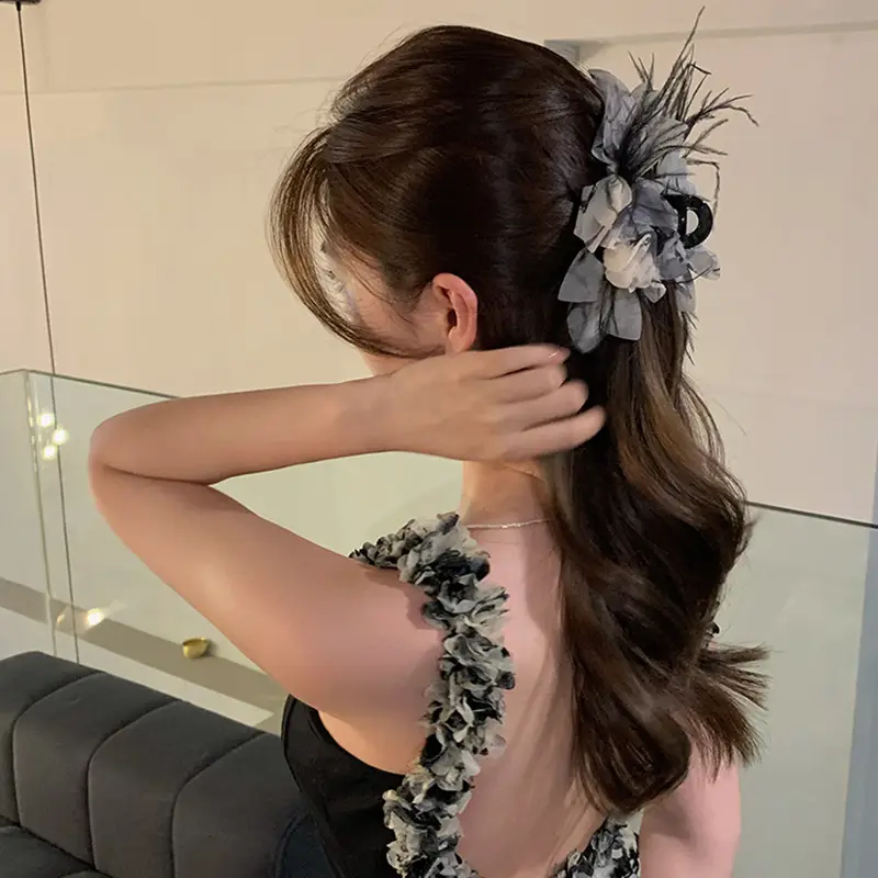 Princess Bow Hair Clip for Women with Sateen Ribbon - Image 20